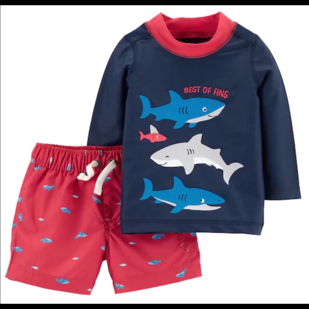 Baby Boy Carter’s Sharks Rashguard Set